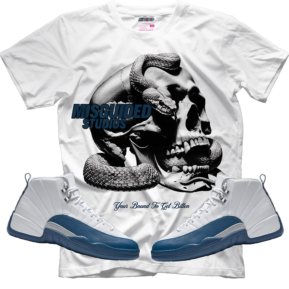 Bound To Get Bitten (Air Jordan 12 French Blue) T-Shirt