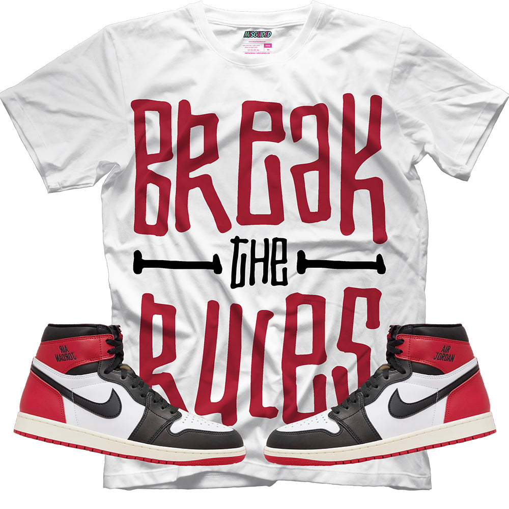 Break The Rules (Air Jordan 1 High OG Black Toe Reimagined) T-Shirt