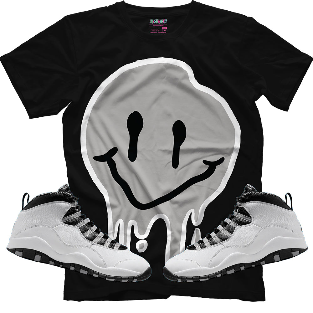 Drippy Smiley (Air Jordan 10 Steel) T-Shirt