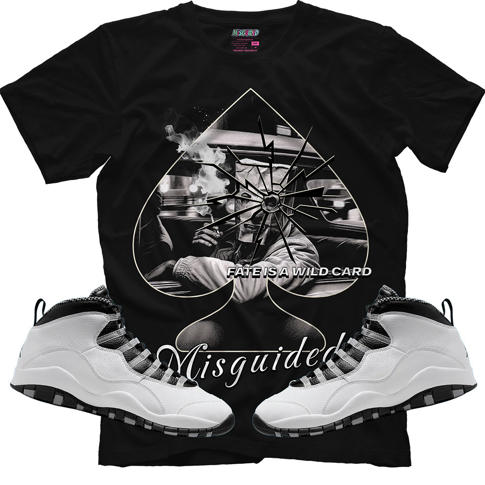Fate Is A Wild Card (Air Jordan 10 Steel) T-Shirt