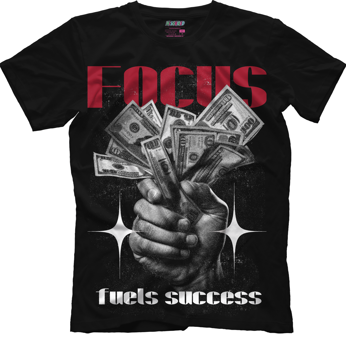Focus Fuels Success (Air Jordan 1 High OG Black Toe Reimagined) T-Shirt