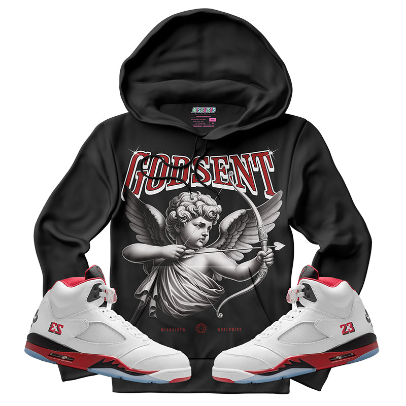 God Sent (Air Jordan 5 Fire Red) Hoodie