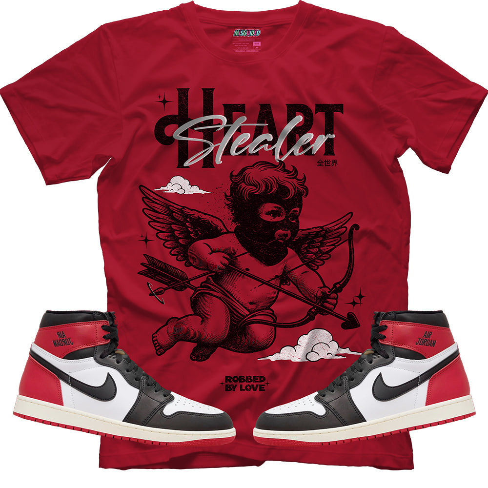 Heart Stealer (Air Jordan 1 High OG Black Toe Reimagined) T-Shirt