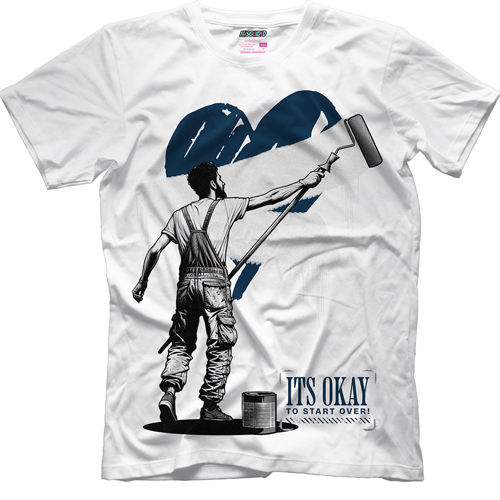 It's Okay To Start Over (Air Jordan 12 French Blue) T-Shirt
