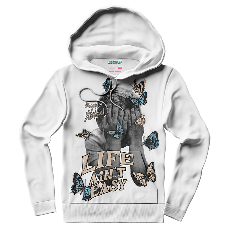 Sudadera con capucha "El amor nunca termina" (Air Jordan 4 Brick By Brick)