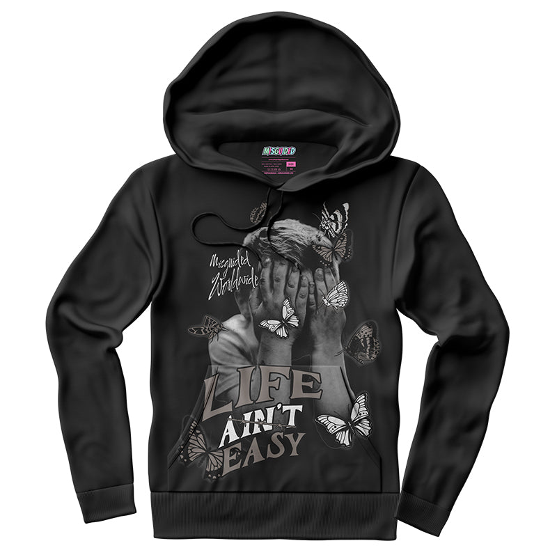 Sudadera con capucha "El amor nunca termina" (Air Jordan 4 Brick By Brick)