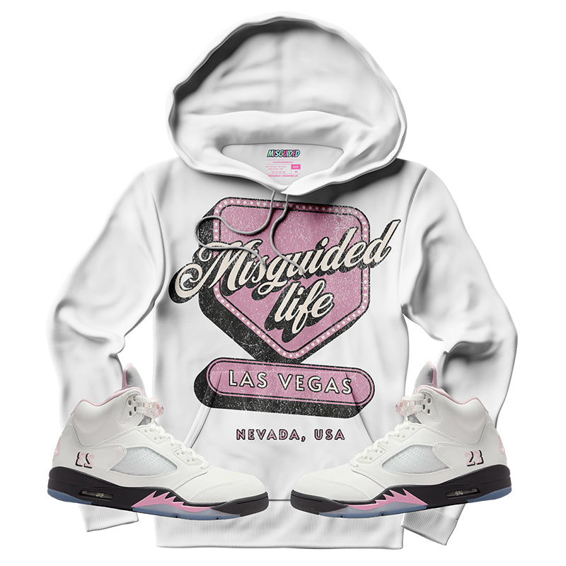 Sudadera con capucha "El amor nunca termina" (Air Jordan 4 Brick By Brick)