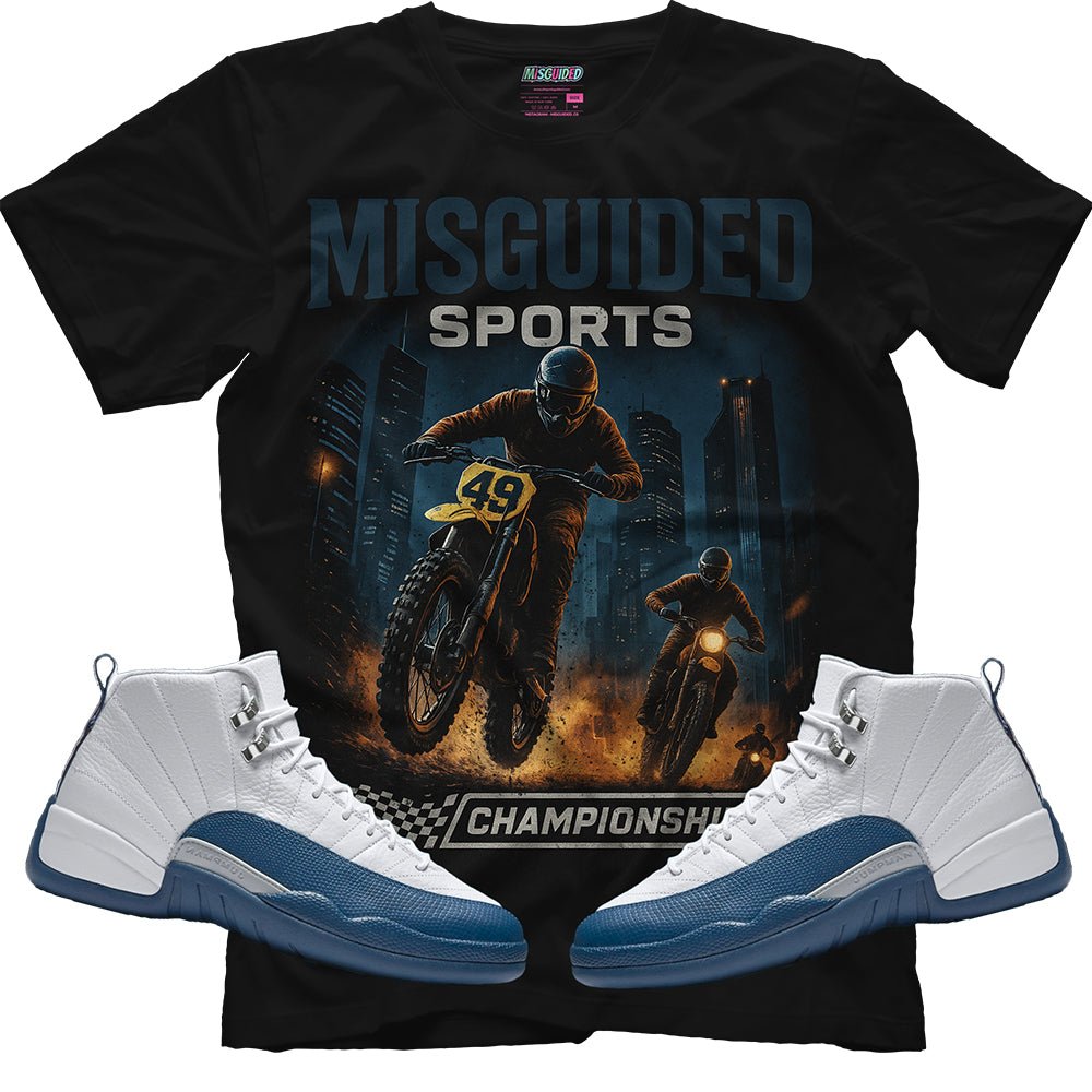 Misguided Sports (Air Jordan 12 French Blue) T-Shirt