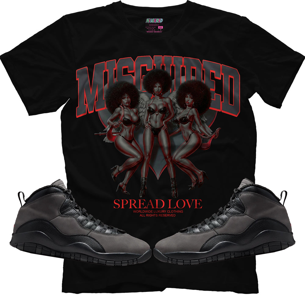 Spread Love (Air Jordan 10 Shadow) T-Shirt