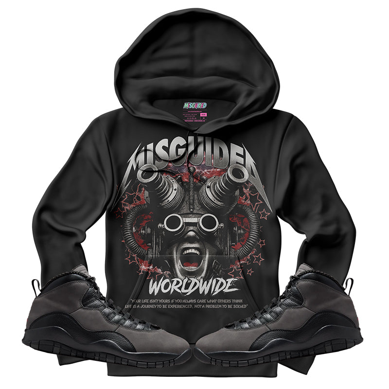 Sudadera con capucha "El amor nunca termina" (Air Jordan 4 Brick By Brick)