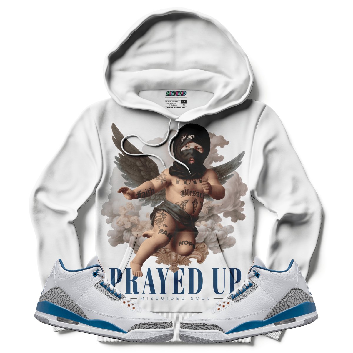 Prayed Up (Air Jordan 3 “Wizards” PE) Hoodie - Misguided