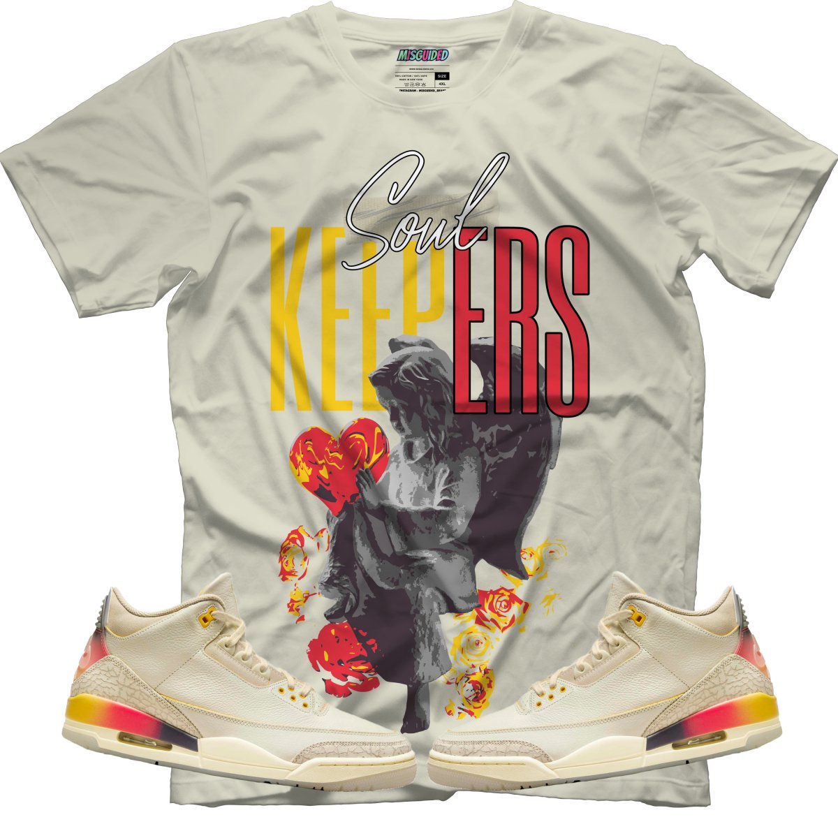 Soul Keepers (Air Jordan 3 J Balvin Medellín Sunset) T-Shirt - Misguided