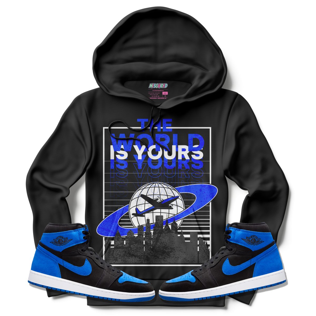 The World Is Yours (Air Jordan 1 Royal Reimagined) Hoodie - Misguided