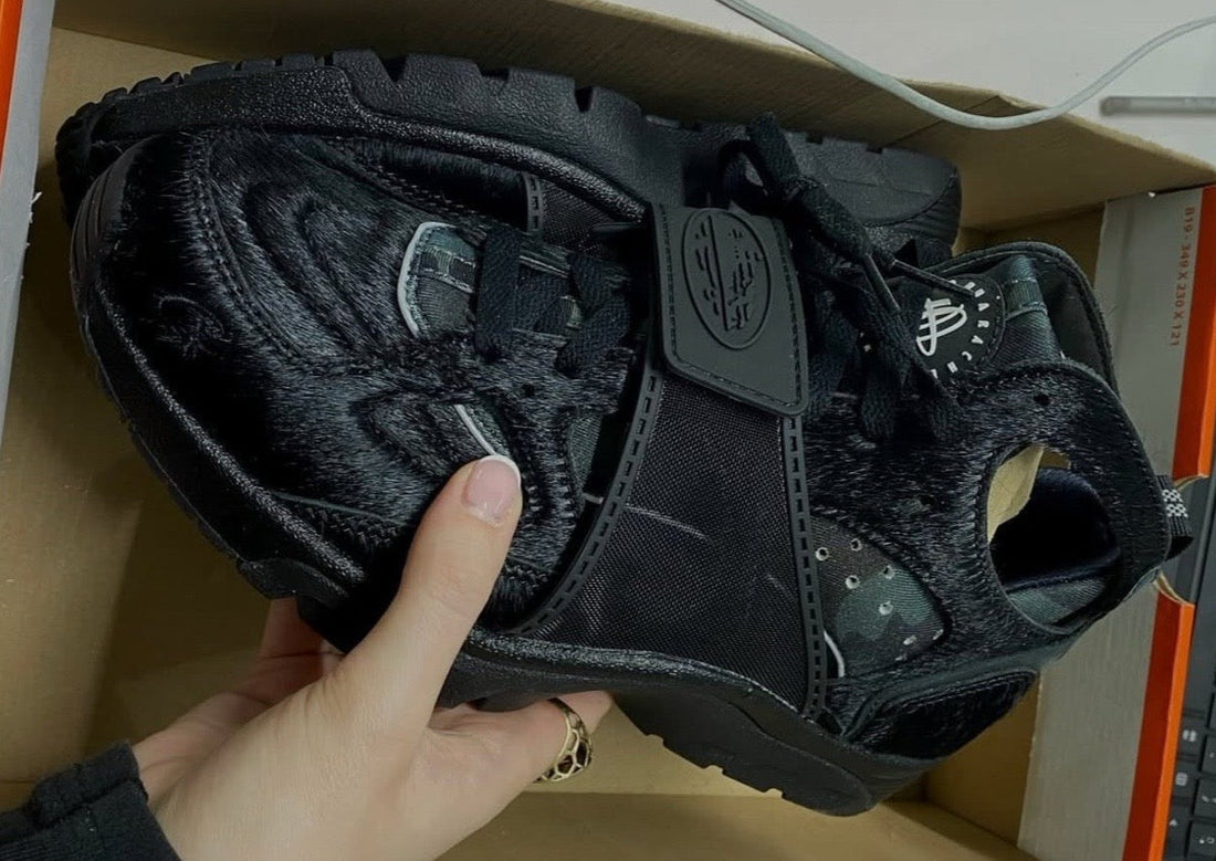 Corteiz x Nike Air Trainer Huarache “Black Pony Hair” Releases December 2024