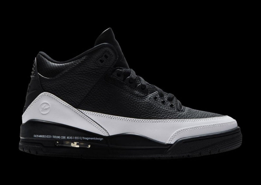 Fragment Design x Air Jordan 3 “Black/White” Sample Surfaces