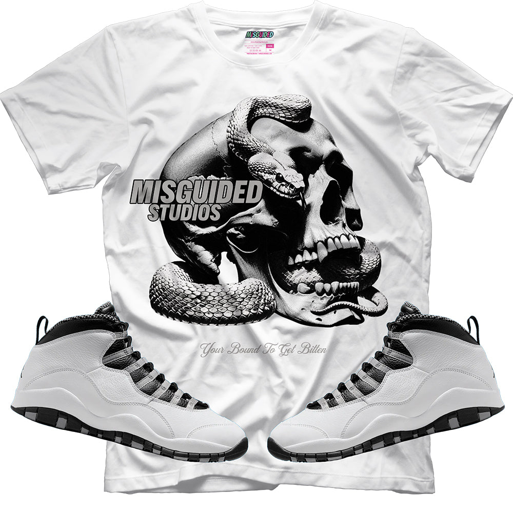 Bound To Get Bitten (Air Jordan 10 Steel) T-Shirt