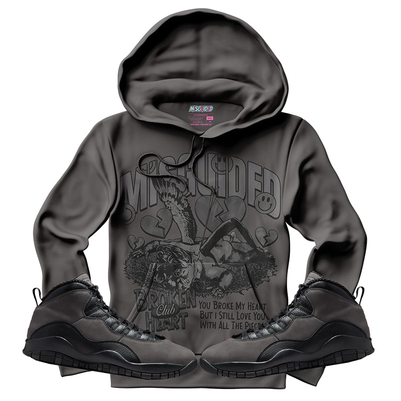 Broken Heart Club (Air Jordan 10 Shadow) Hoodie