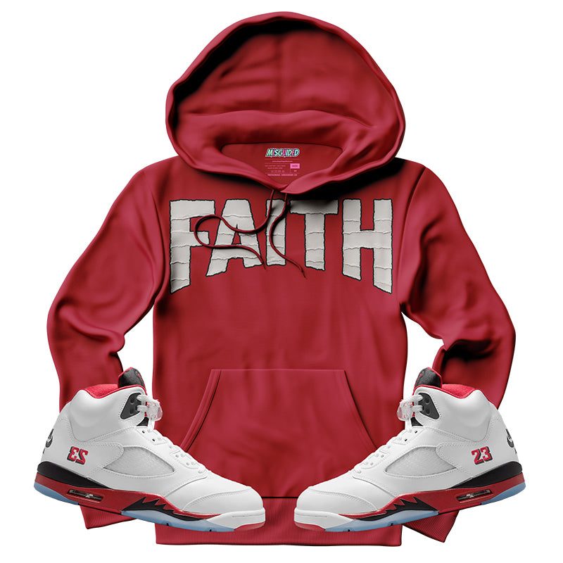 Faith (Air Jordan 5 Fire Red) Hoodie