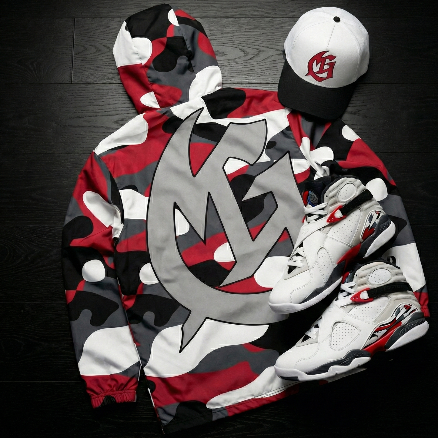 MG Camo (Air Jordan 8 Bugs Bunny) Windbreaker