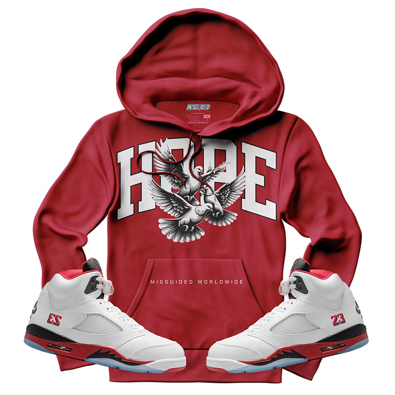 Hope (Air Jordan 5 Fire Red) Hoodie