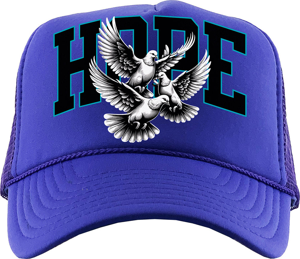 Hope (Air Jordan 8 Aqua) Trucker Hat