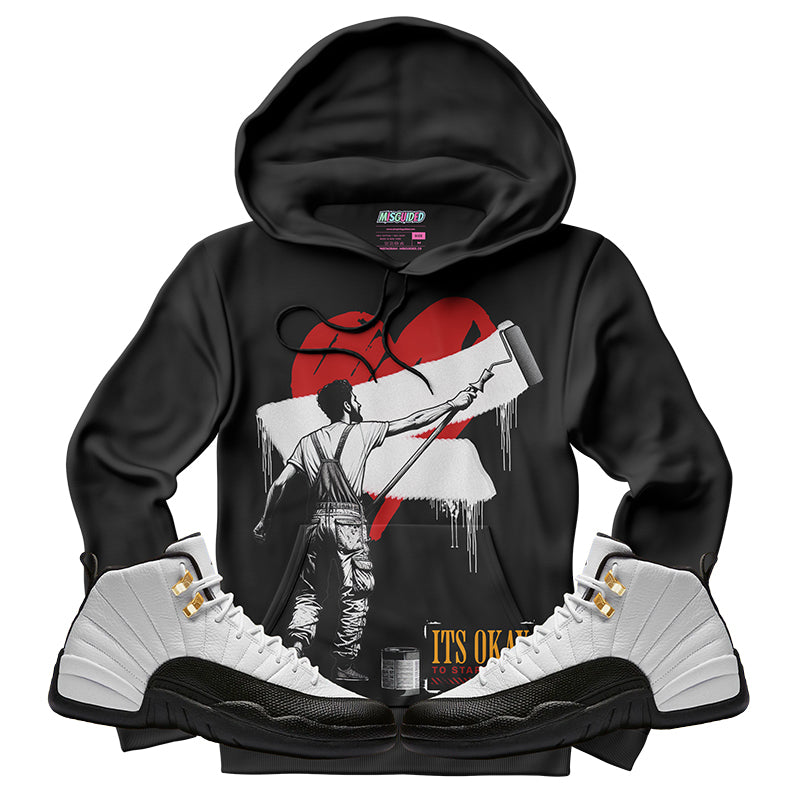 Sudadera con capucha "El amor nunca termina" (Air Jordan 4 Brick By Brick)