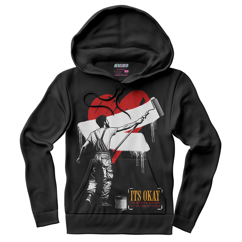 Sudadera con capucha "El amor nunca termina" (Air Jordan 4 Brick By Brick)