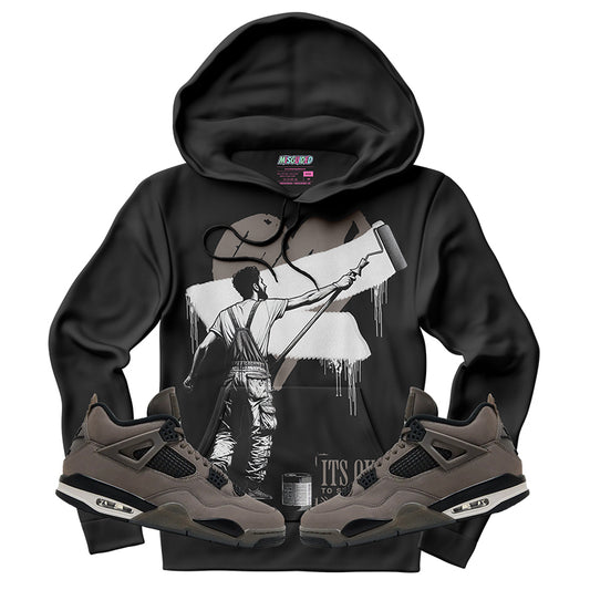 Sudadera con capucha "El amor nunca termina" (Air Jordan 4 Brick By Brick)