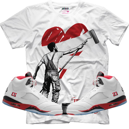 It's Okay To Start (Air Jordan 5 Fire Red) T-Shirt