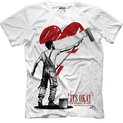 It's Okay To Start (Air Jordan 5 Fire Red) T-Shirt