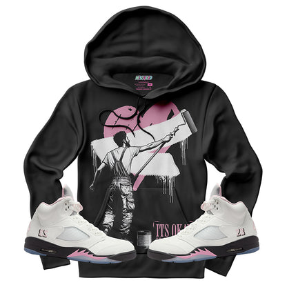 Sudadera con capucha "El amor nunca termina" (Air Jordan 4 Brick By Brick)