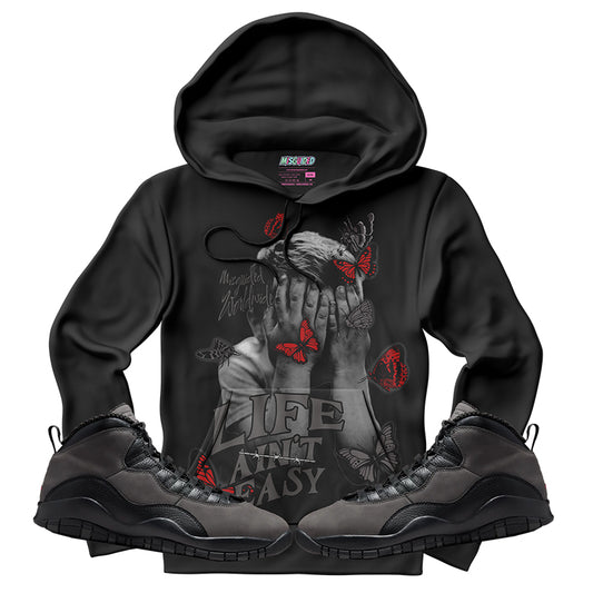 Sudadera con capucha "El amor nunca termina" (Air Jordan 4 Brick By Brick)