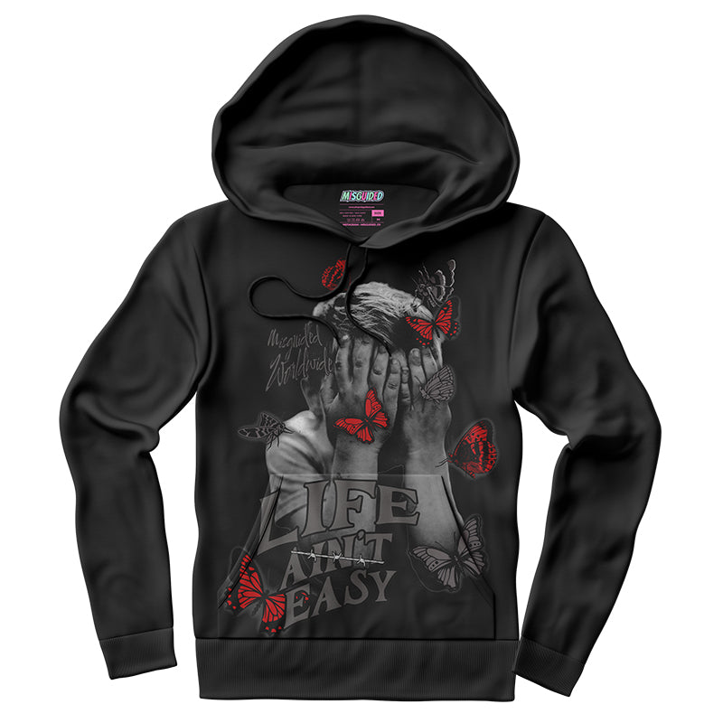 Sudadera con capucha "El amor nunca termina" (Air Jordan 4 Brick By Brick)