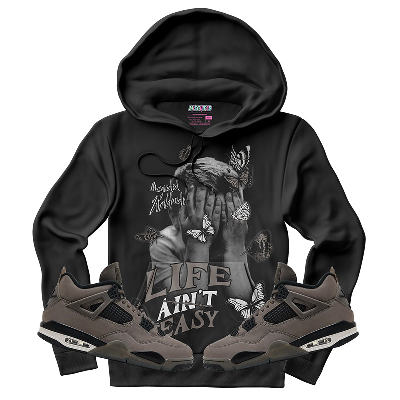 Sudadera con capucha "El amor nunca termina" (Air Jordan 4 Brick By Brick)