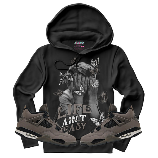 Sudadera con capucha "El amor nunca termina" (Air Jordan 4 Brick By Brick)