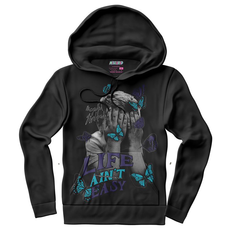 Sudadera con capucha "El amor nunca termina" (Air Jordan 4 Brick By Brick)