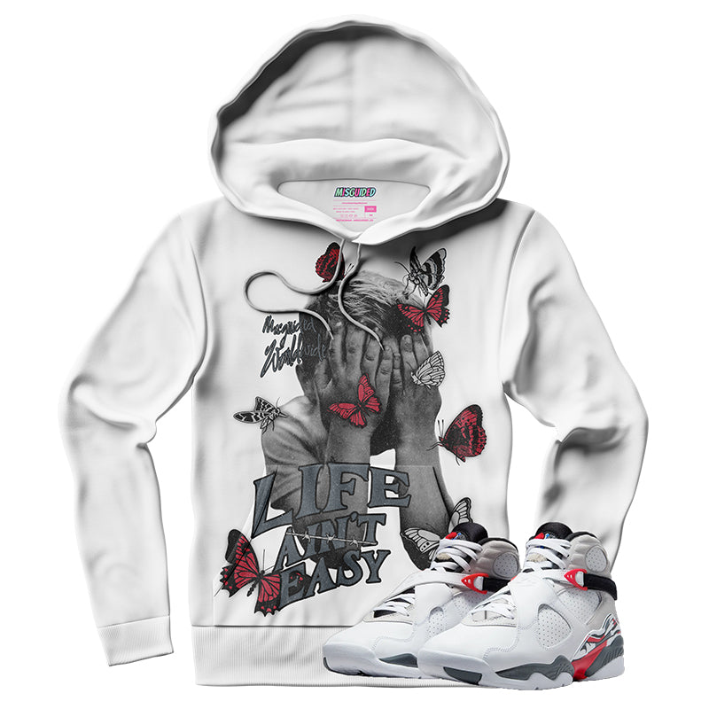 Sudadera con capucha "El amor nunca termina" (Air Jordan 4 Brick By Brick)