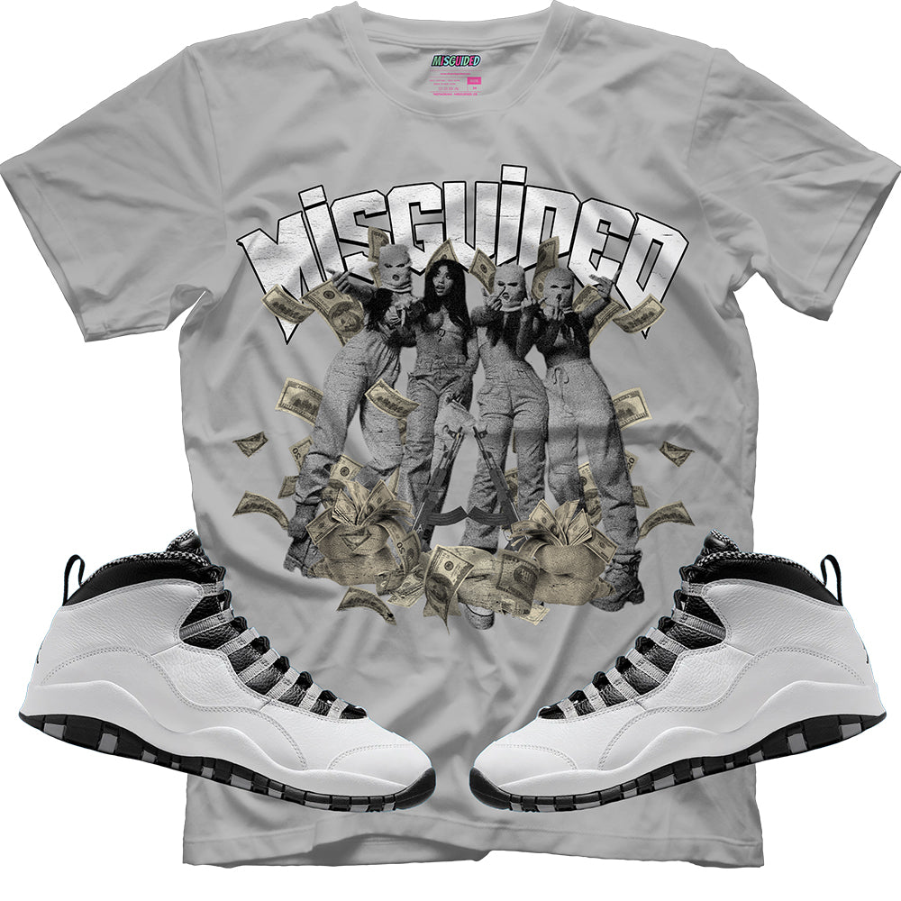 Misguided Girls (Air Jordan 10 Steel) T-Shirt