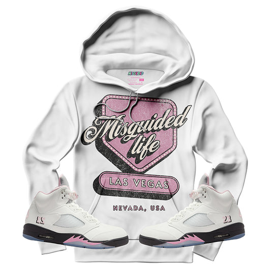 Sudadera con capucha "El amor nunca termina" (Air Jordan 4 Brick By Brick)
