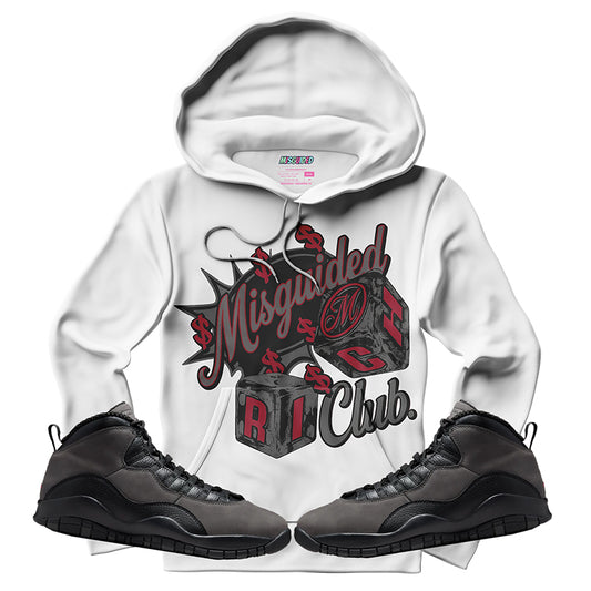 Sudadera con capucha "El amor nunca termina" (Air Jordan 4 Brick By Brick)