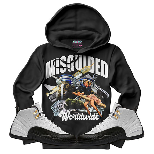 Misguided WorldWide (Air Jordan 12 Taxi) Hoodie)