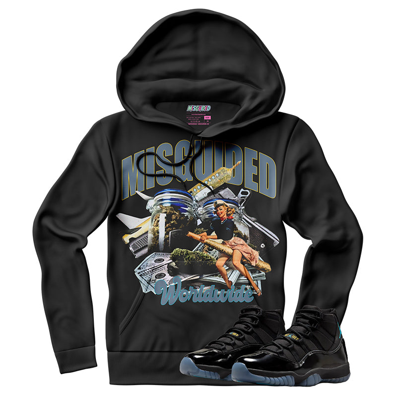 Sudadera con capucha "El amor nunca termina" (Air Jordan 4 Brick By Brick)