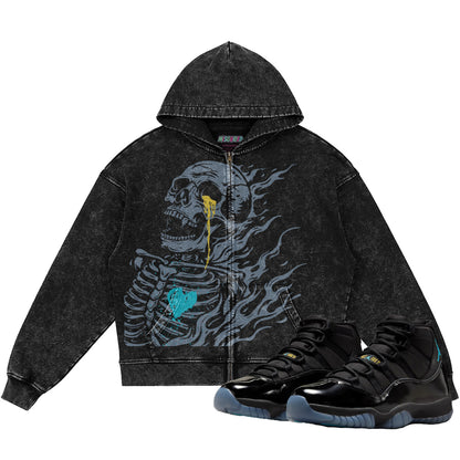 Misguided Club (Air Jordan 11 Gamma Blue) 440GSM Vintage Snow Wash