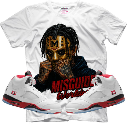 Misguided Jason (Air Jordan 5 Fire Red) T-Shirt