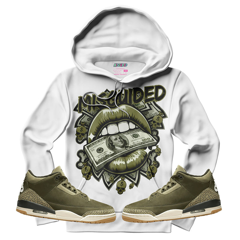 Sudadera con capucha "El amor nunca termina" (Air Jordan 4 Brick By Brick)