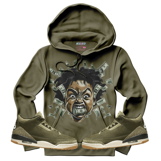 Sudadera con capucha "El amor nunca termina" (Air Jordan 4 Brick By Brick)