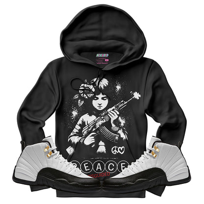 Peace (Air Jordan 12 Taxi) Hoodie)