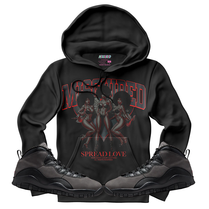 Spread Love (Air Jordan 10 Shadow) Hoodie